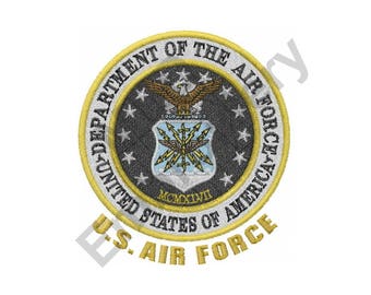 US Air Force - Machine Embroidery Design