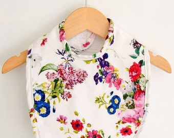 Girls Floral Basic Bib