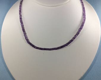 SALE 30% - Amethyst Necklace, Amethyst Gemstone Necklace, Therapeutic Necklace, Healing Necklace, February Birthstone Necklace