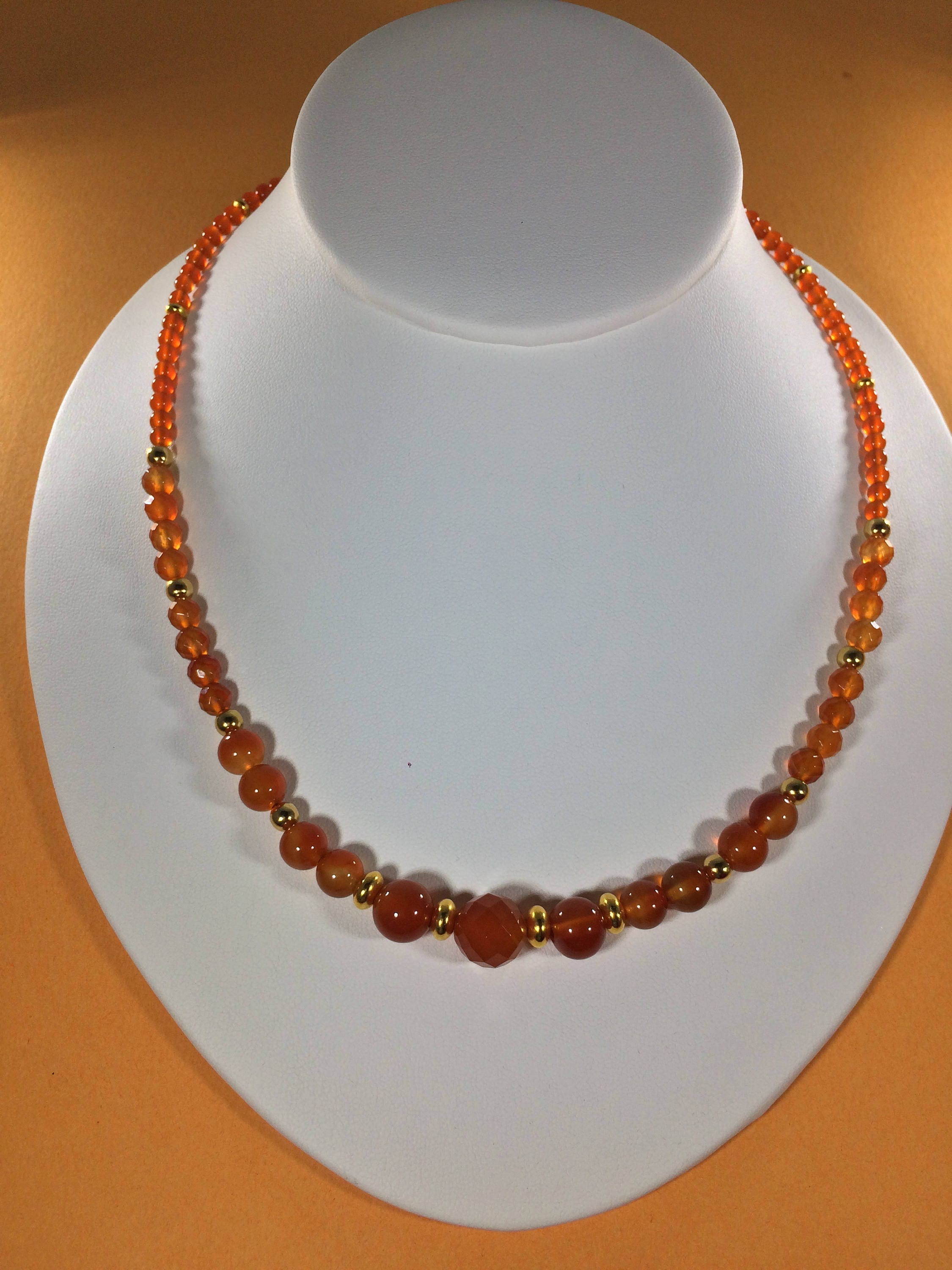 Sale 30 Carnelian Necklace Carnelian Gemstone Necklace