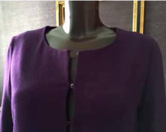CHLOE purple dress cashmere/wool size S