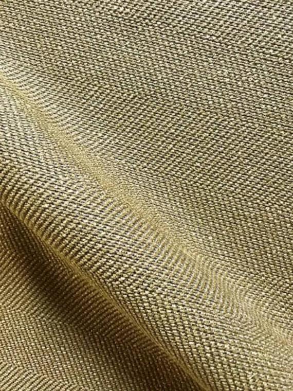 Solid Gold Textured Upholstery Fabric