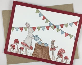 Woodland card | Etsy