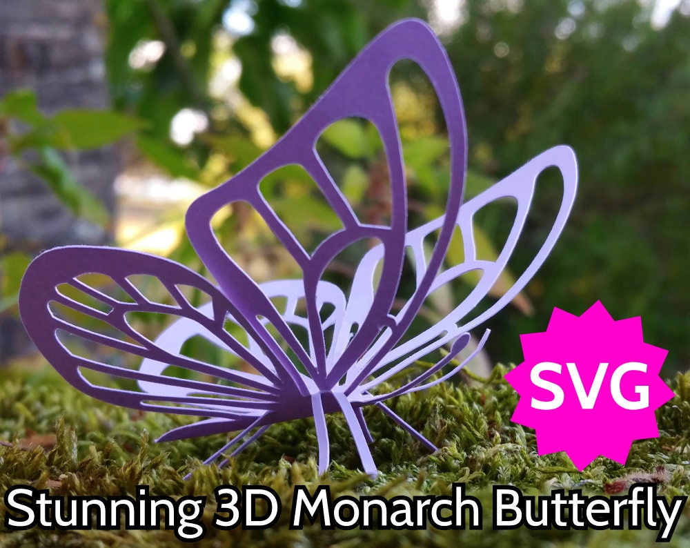 Download Stunning SVG Butterfly 3D or 2D. Cricut & Silhouette cut file