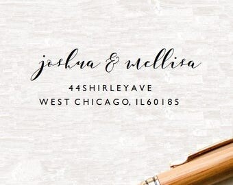 Return Address Stamp, Custom Address Stamp, Custom Stamp, Pre ink Stamp, Wedding Stamp,Personal Address Stamp, Rubber Stamp, Ink Stamp (S27)