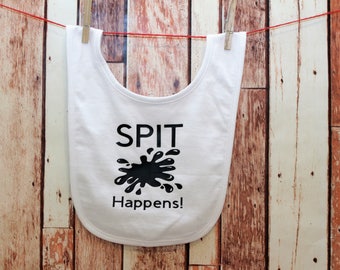 Spit Happens bib, Spit Happens, Oh Spit, Well Spit, baby bib, funny bibs