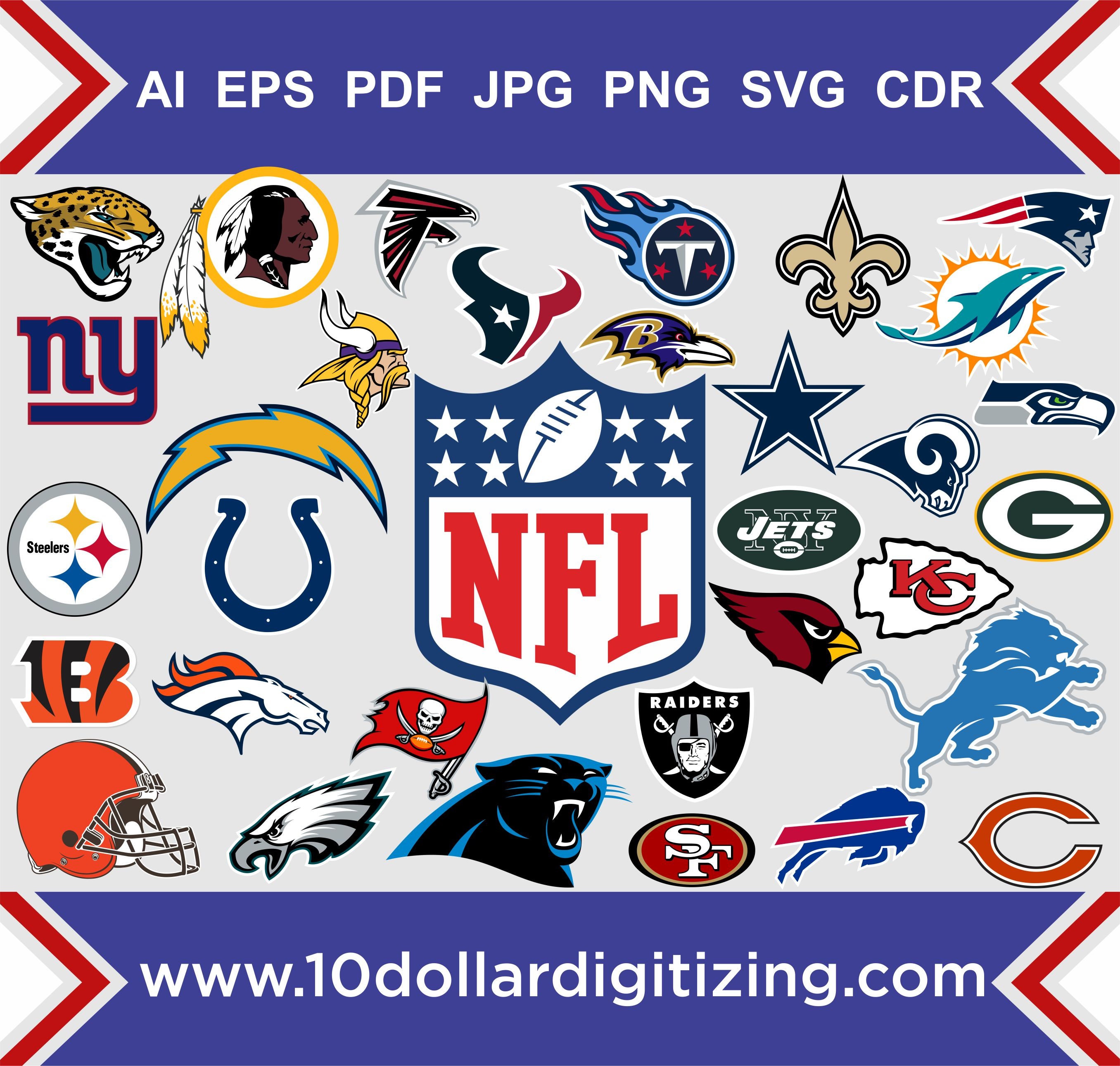 Nfl Team Logos Vectornfl Team Logos Vector Files