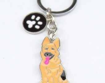 German Shepherd keychain
