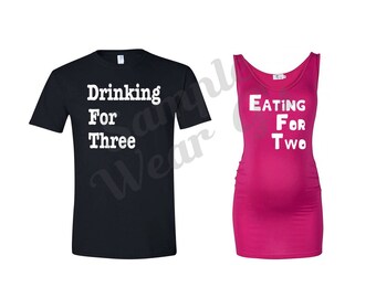 eating for two drinking for three shirts