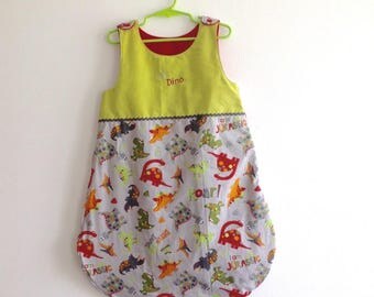 Sleeping bag size from 0 to 6 months baby dinosaur