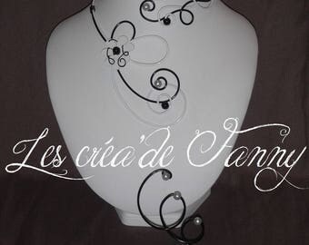 black and white aluminum wire jewelry