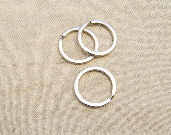4 rings worn key 25mm - silver A22081
