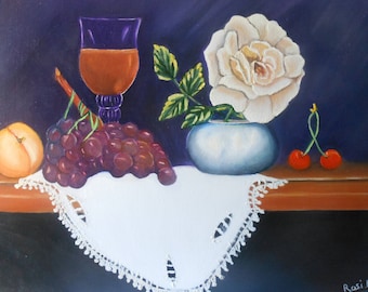 Still life oil painting
