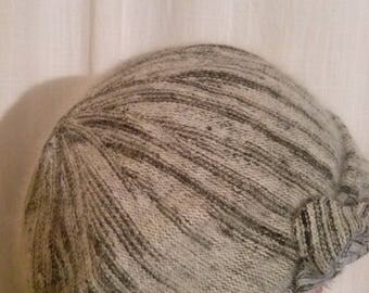 Hat shaped Cap Angora color Grey Heather