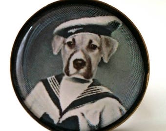 ring # sailor # retro vintage style cabochon round