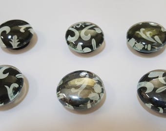 Black & White Bubble Magnets