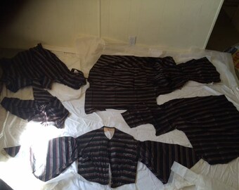 silk fabric pieces to make vintage 1800s dress