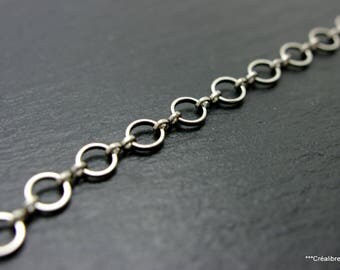 chain silver plated brass 6 mm circles patterns 12 centimeters