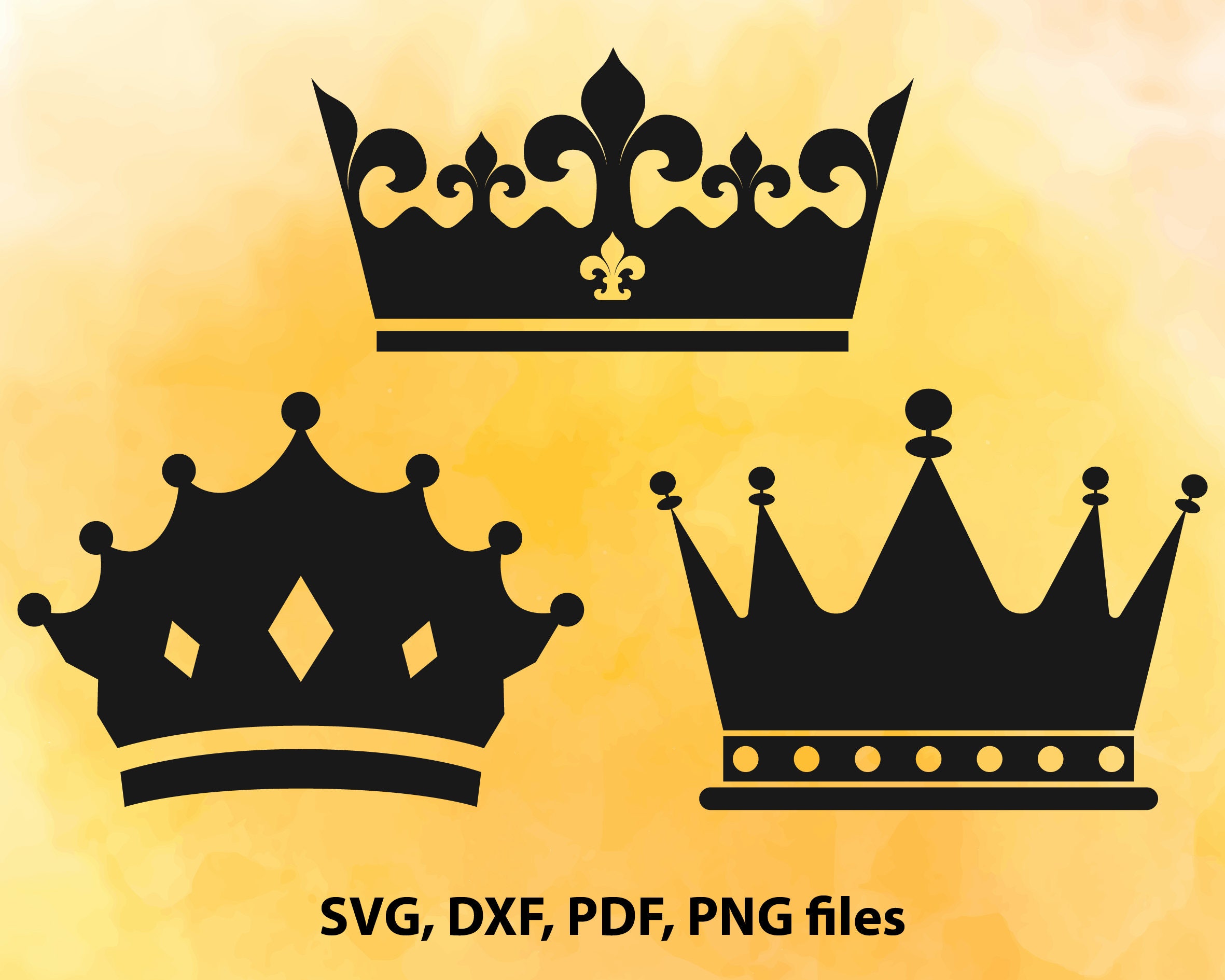 Crown SVG file Crown clipart Queen crown King crown Cut