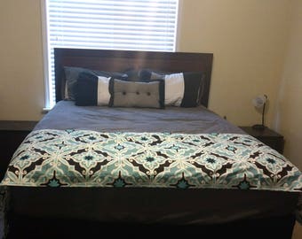 Bed runner queen | Etsy