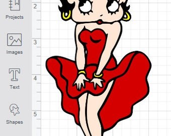 silhouette betty boop svg free