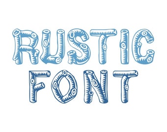 Rustic Wood Tree Log Font Monogram Cuttable Design PNG DXF SVG Eps Decal File Rustic Wood Tree Log Font Monogram Cuttable Design PNG DXF SVG Eps Decal File