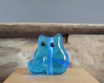 Cat Bead Handmade Lampwork Focal - Eric FatCat