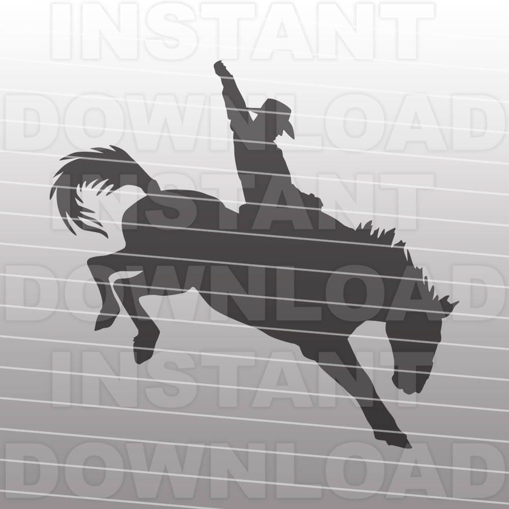 Download Saddle Bronc Riding Rodeo SVG File,Cowboy SVG File ...