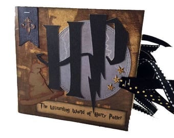 Harry Potter Scrapbook - Mini Harry Potter Scrabook - Harry Potter Paper Bag Album