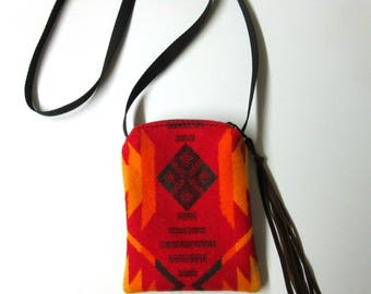 Little Girl's First Purse Cross Body Bag Adult Neck Pouch Blanket Wool from Pendleton Oregon