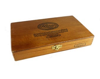 Wooden Dovetail Hinged Cigar Box Padron Cigars 1964 Anniversary Series