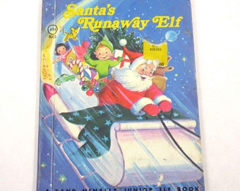 Santa's Runaway Elf Vintage 1970s Children's Book by Rand McNally