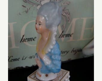 ONSALE Antique Porcelain German Pin Cushion half Doll Antoinette