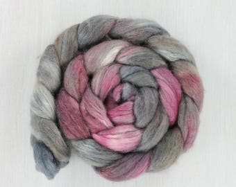 BFL/SILK Handpainted Roving Combed Top :MINA light