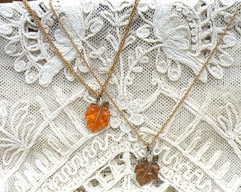 Yellow - Leaf Dokra Brass Handcrafted Chain Necklace 19