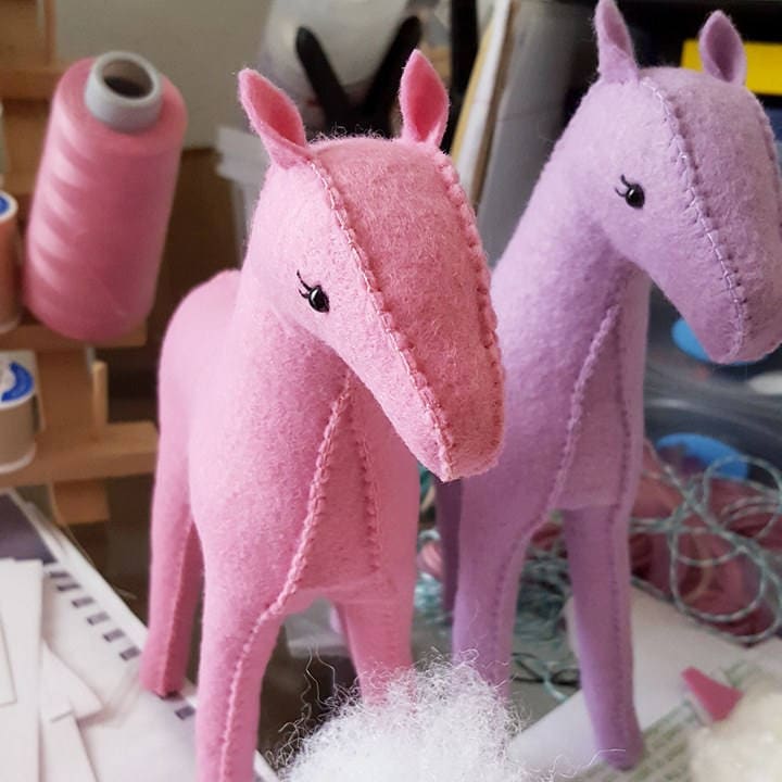 felt stuffed unicorn pattern diy crafts make your own felt