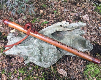 Native American Style Flute, Quilted Maple and Makore, key of F# from Tree of Life Designs.