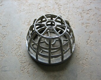 Vintage Silver Cage Flower Frog