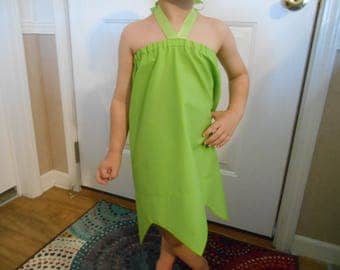 Tinkerbell costume included dress, wings and elastic tie infant thru 8 years