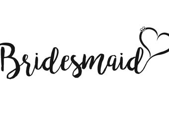 Bridesmaid svg | Etsy