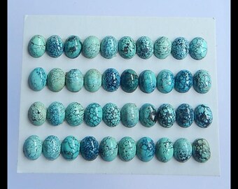 SALE,40 PCS Turquoise Gemstone Cabochons,9.27g(Cb002)