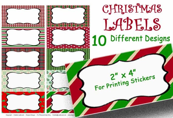 christmas labels holiday labels printable editable holiday