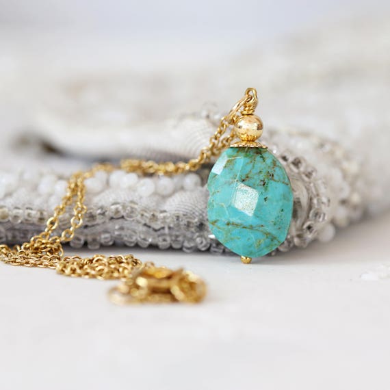Kingman Turquoise Necklace - Genuine Turquoise Jewelry