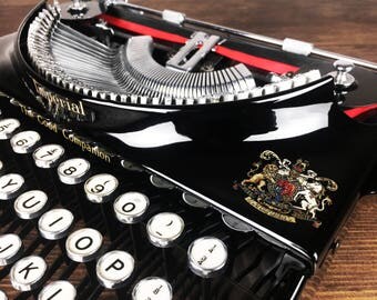 Vintage 1930s Imperial 'Good Companion' Portable Typewriter, Made in England, Refurbished