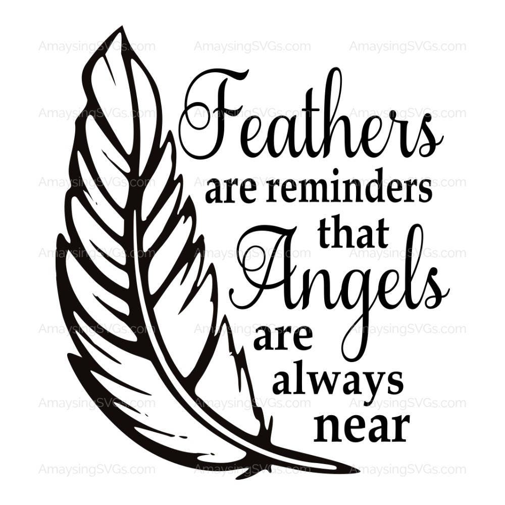 Download SVG - Feathers are Reminders - Memorial svg - Tile SVG ...