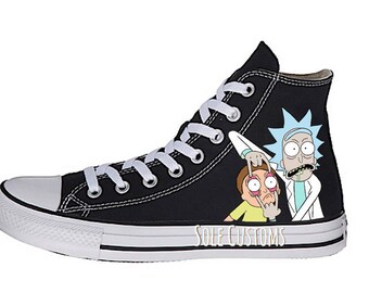 Rick and morty shoes | Etsy