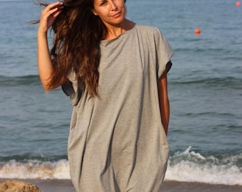 SALE ON 20 % OFF Grey Maxi Dress, Caftan, Plus size dress, Abaya, Kaftan, Plus size clothing , Oversized dress, Dress with pockets, Long dre