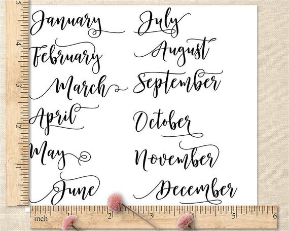 Calendar Stamp Bullet Journal : Month planner stamps bullet journal calendar Calendar Stamp Bullet Journal : Month planner stamps bullet journal calendar