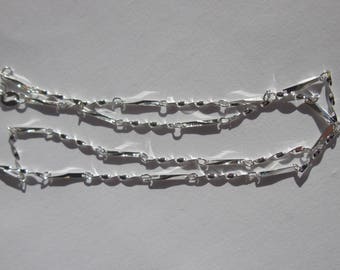 fancy chain in silver with clasp 43 cm (07)