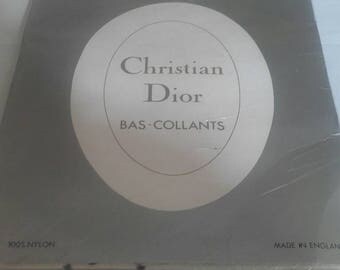 Christian Dior black and white polka dot tights